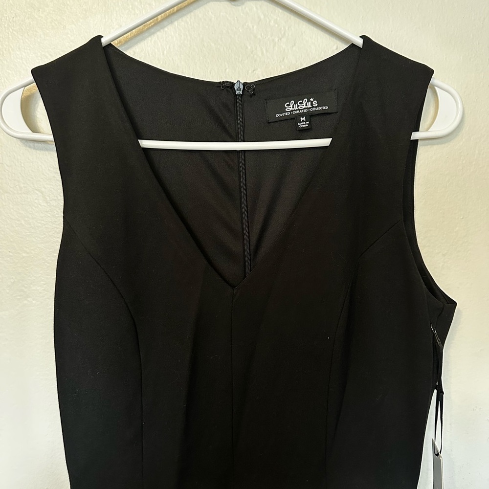 Lulu's Black Midi Dress